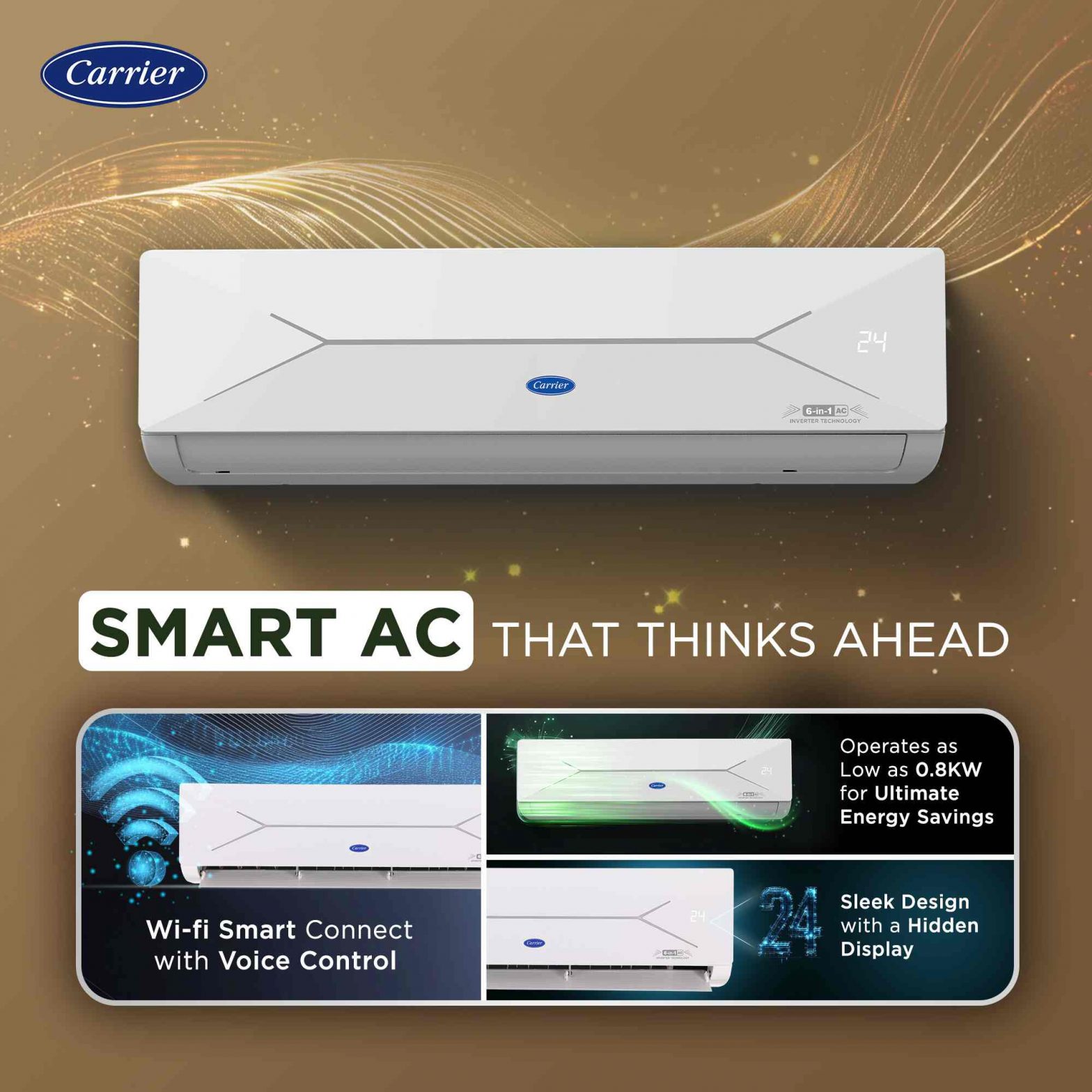 XCEL EDGE Fxi 5 Star Split Inverter AC - Carrier Midea India